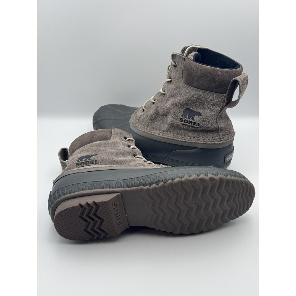 Sorel Cheyanne II Waterproof Duck Boots Men's Size 13 Taupe Brown Suede Rubber - Picture 15 of 16